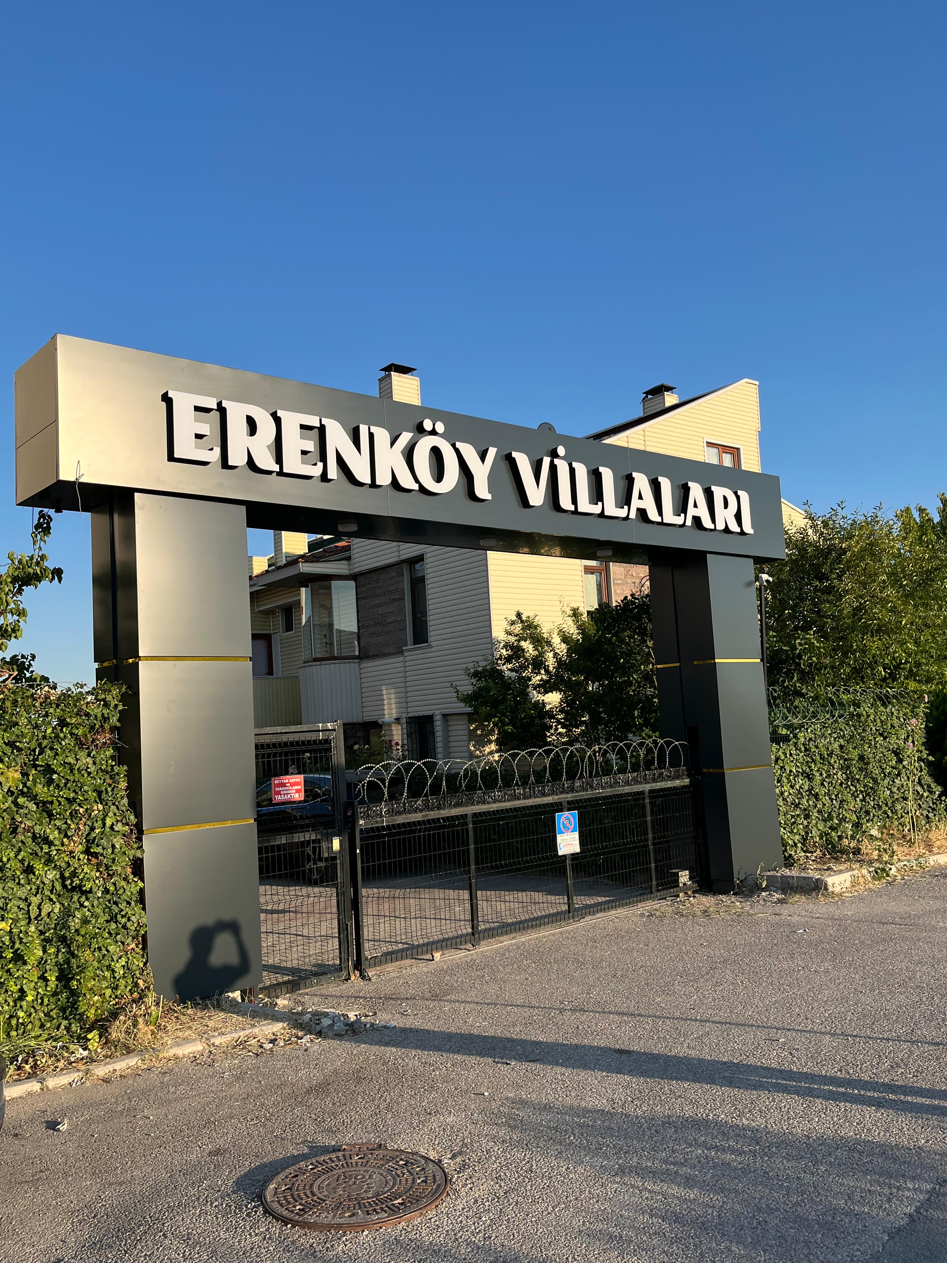 Erenköy Villaları Site Giriş Tak Tabelası